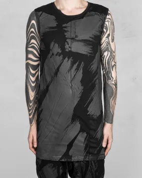Banded Tank Top Black Rubber