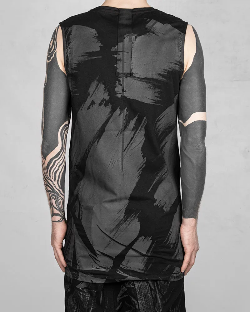 Banded Tank Top Black Rubber