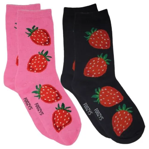 BLACK STRAWBERRIES SHORT SOCKS