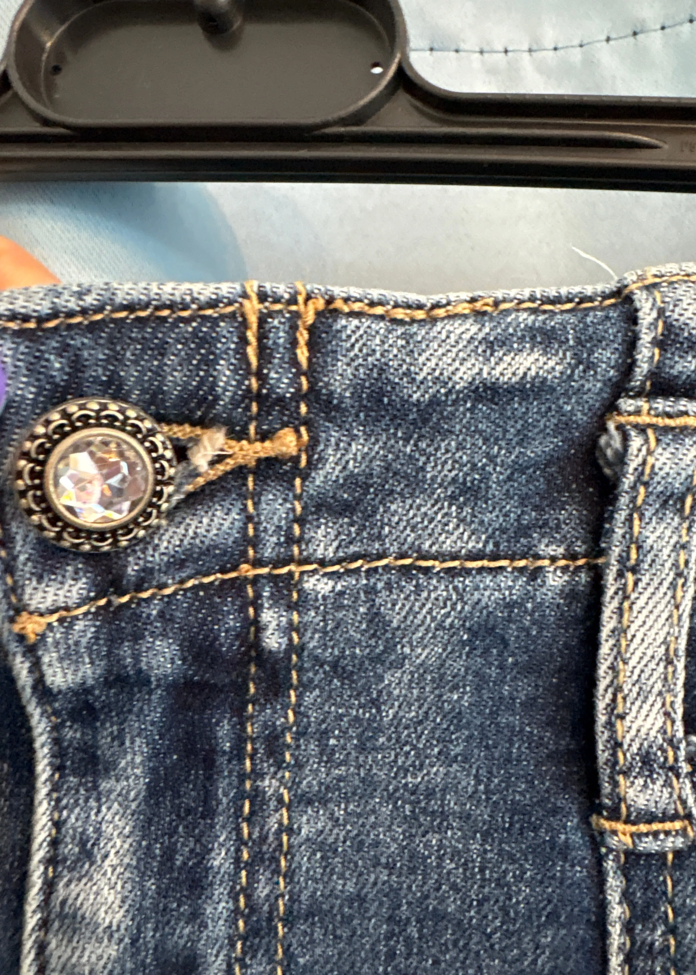 Dark denim skirt