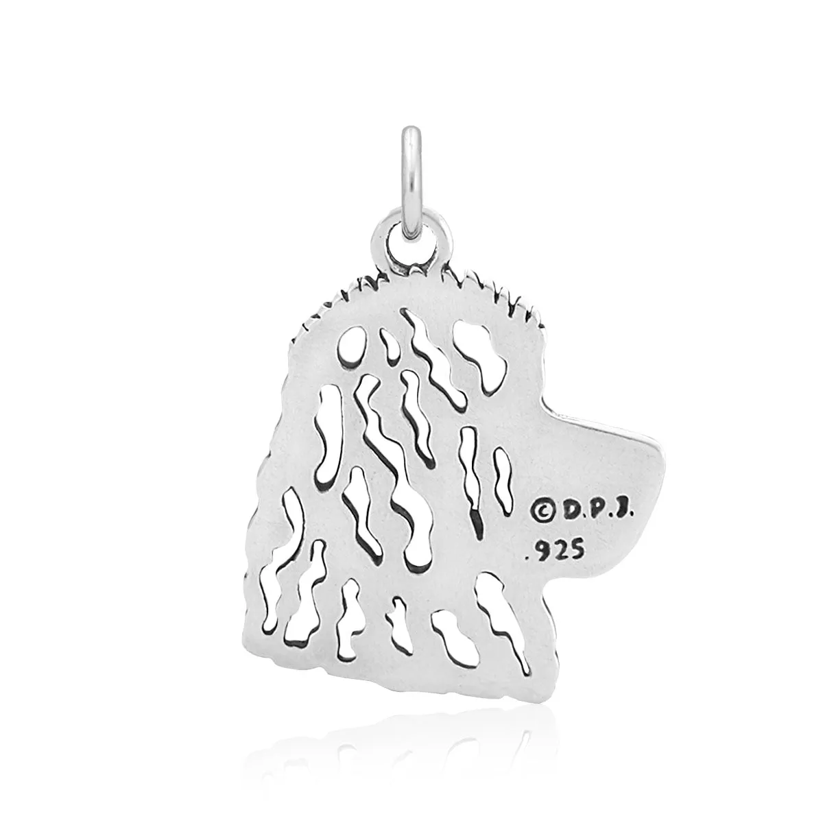 Goldendoodle Necklace in Sterling Silver