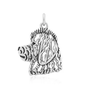 Goldendoodle Necklace in Sterling Silver