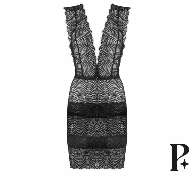 Paloma Casile Polly Chemise | BLACK