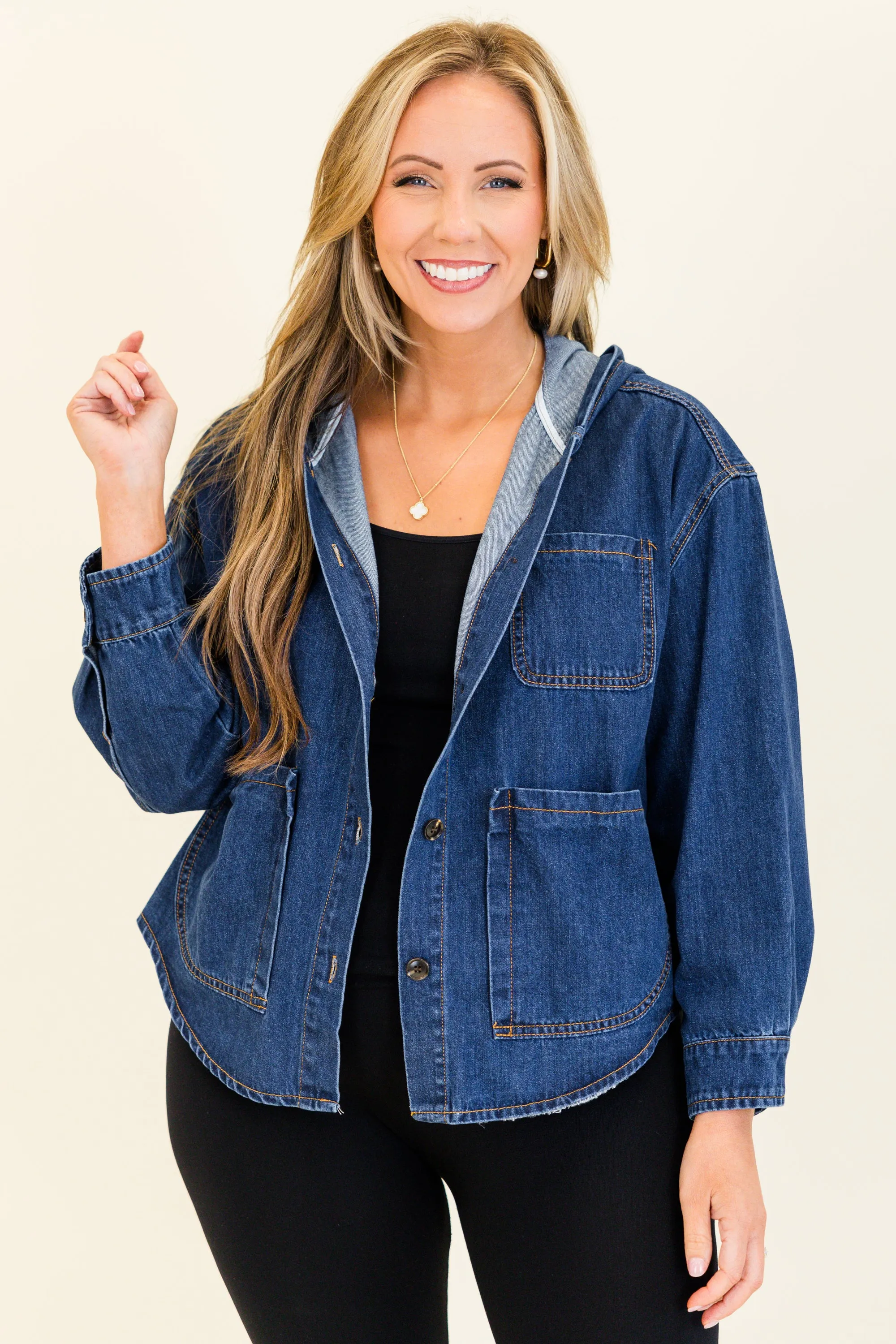 Shades Of You Jacket, Dark Wash