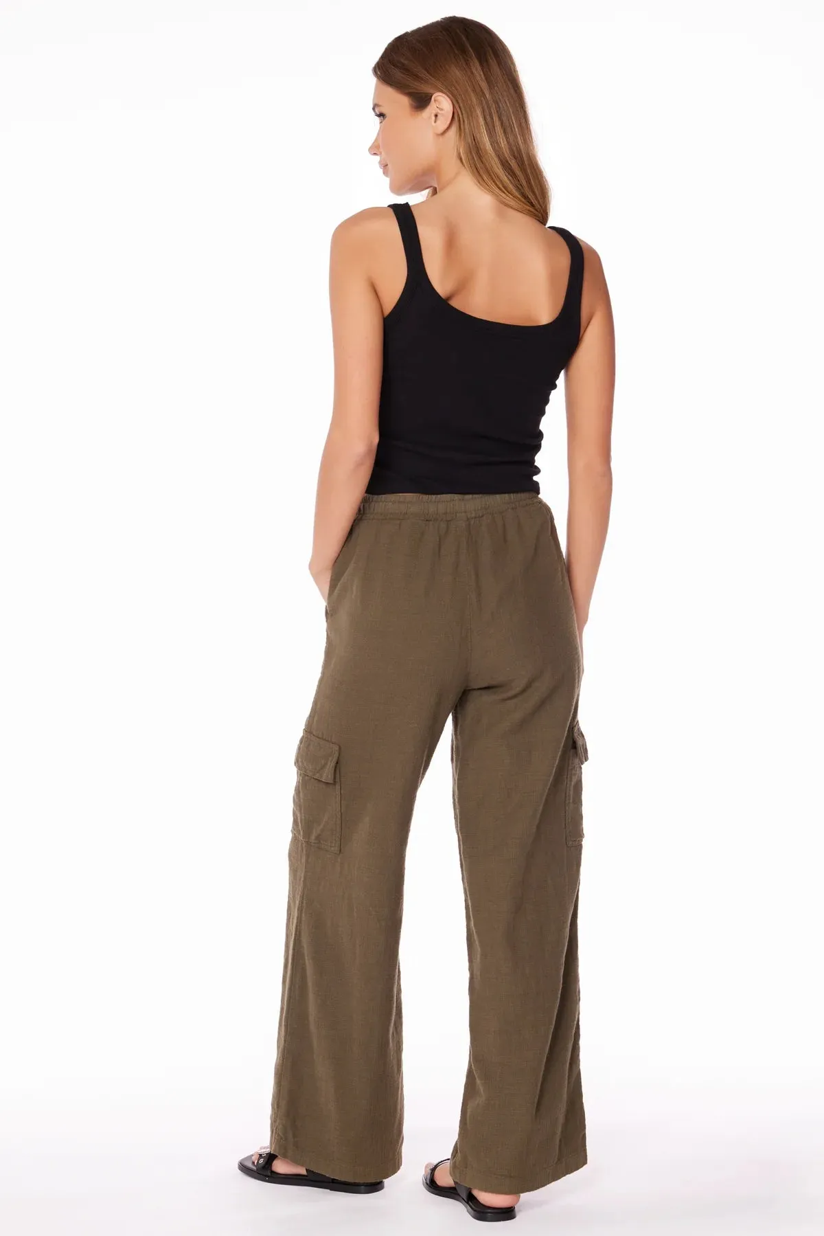 Wide Leg Cargo Pant in Troops