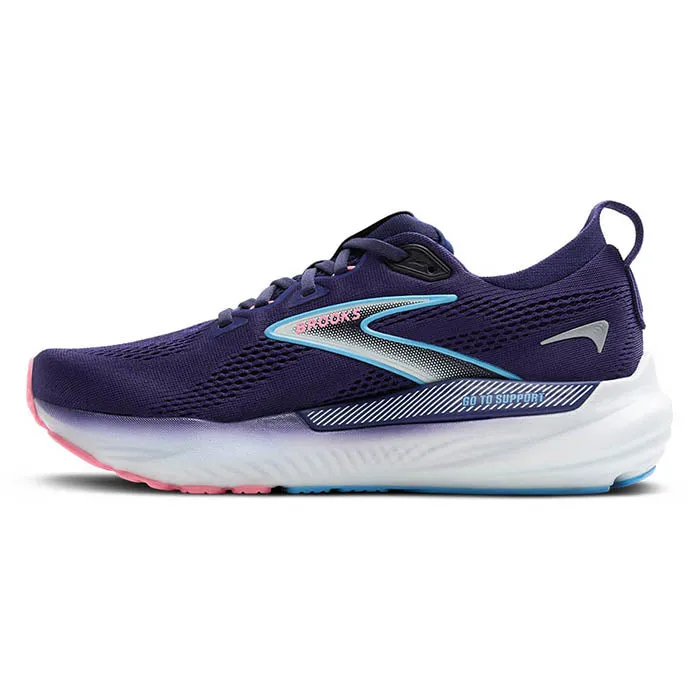Womens Brooks Running Glycerin GTS 22 in Blue Ribbon/Peacoat/Dianthus